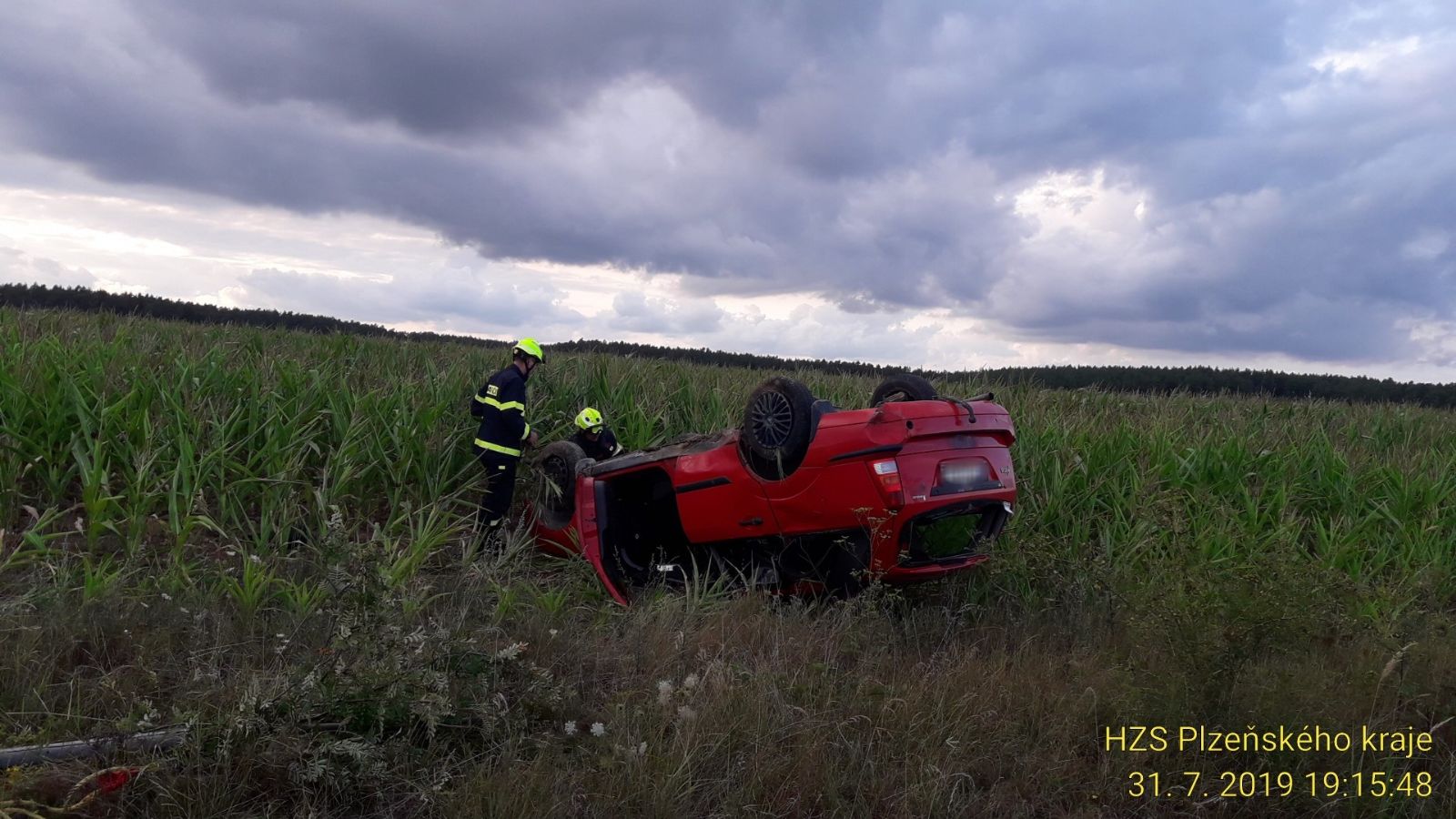 obrázek: U Diany bouralo auto