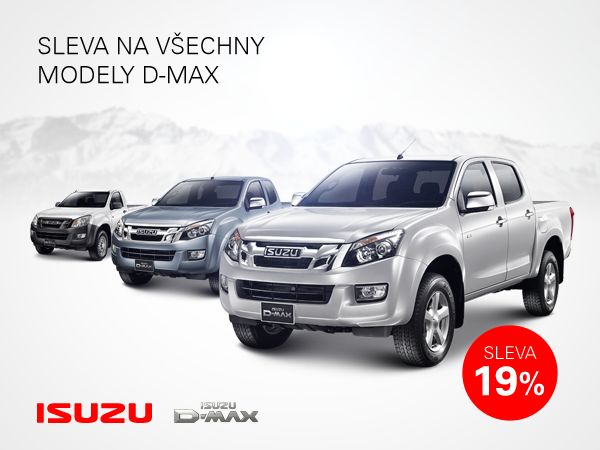19% SLEVA NA TERÉNNÍ PICK-UPY