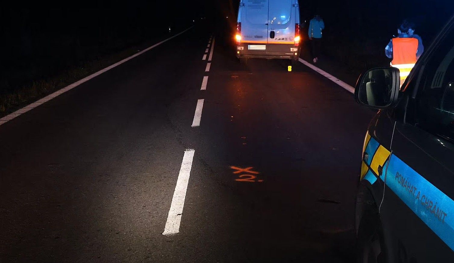 Tragická nehoda u Třemošné - chodec sražen dodávkou