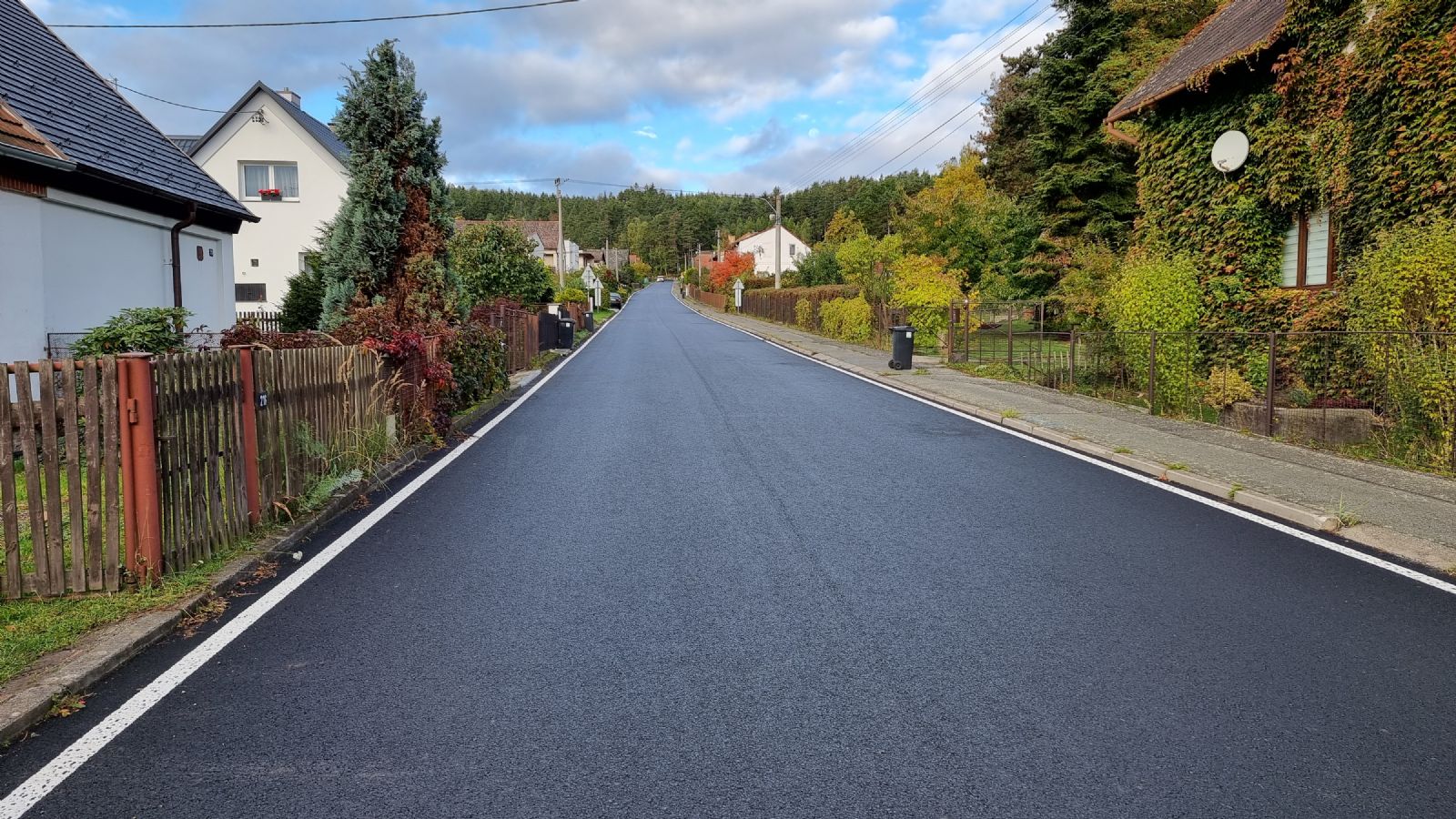 Silnice v Žihli jako nová - komfort a bezpečí na II/206