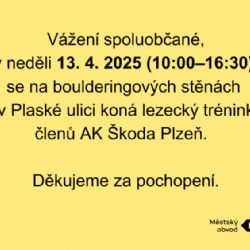Atleti budou trénovat na boleveckých boulderingových stěnách