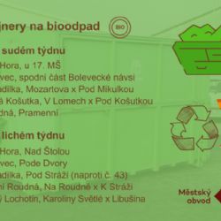Lidé mohou od března opět využít kontejnery na bioodpad