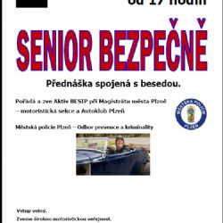 Přednáška spojená s besedou - Senior bezpečně