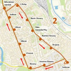 Výluka tramvajové linky č. 2 dne 24. 5. 2025 cca 6:30 – cca 17:30 h.