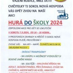 Hurá do školy s TJ Sokol Plzeň Nová Hospoda