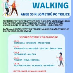 Letošní Nordic Walking zakončí trasa z Chrástu na Doubravku