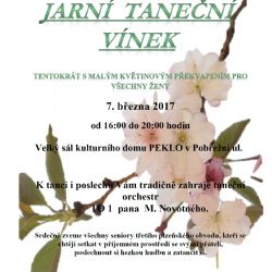Městský obvod Plzeň 3 zve seniory na jarní taneční vínek