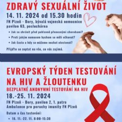 Pozvánka na přednášku Zdravý sexuální život a Evropský týden testování