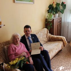 Starosta plzeňského centrálního obvodu popřál nejstarší obyvatelce obvodu