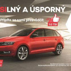 Odhalte výhody motoru 1.0 TSI ve voze ŠKODA RAPID SPACEBACK!