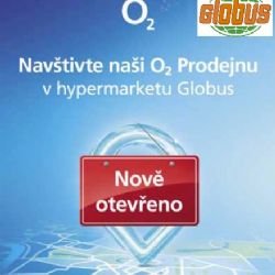Nově v Globusu najdete i prodejnu O2. 
