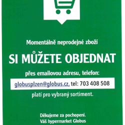 Objednejte si předem zboží z Globusu 