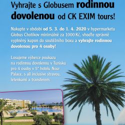 Soutěž s Globusem o rodinnou dovolenou s Exim tours 