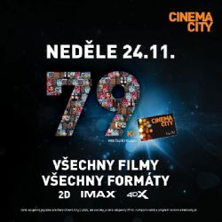 Do multiplexu za 79 Kč? Levná neděle v Cinema City je tady