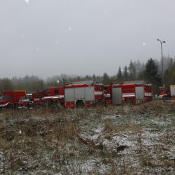 Hasiči cvičili v Brdech s reálnou simulací výbuchu munice 