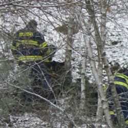 Hasiči nakonec záchranu psa u Bernartic po pětatřiceti hodinách vzdali