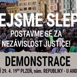 I v Plzni se bude v pondělí večer demonstrovat za nezávislost justice