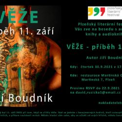 Jiří Boudník podepíše svou knihu Věže - příběh 11. září