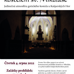 Kašperskohorský kostel láká na noční prohlídky
