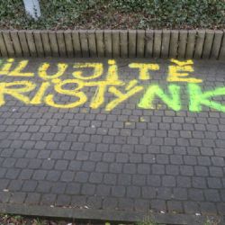 Miluji tě, Kristýnko. Policisté chytili sprejery z Klatov a Kolince