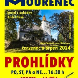 Mouřenec zve v létě na prohlídky a koncerty. Třeba Nezmarů, Rumla a Prokopa 