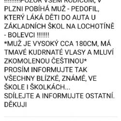 Nepodložené oznámení na sociální síti