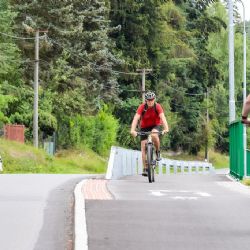 Nová cyklostezka byla otevřena v ulici Na Roudné