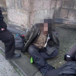 Opileckou potyčku bezdomovců u Bartoloměje ukončili strážníci
