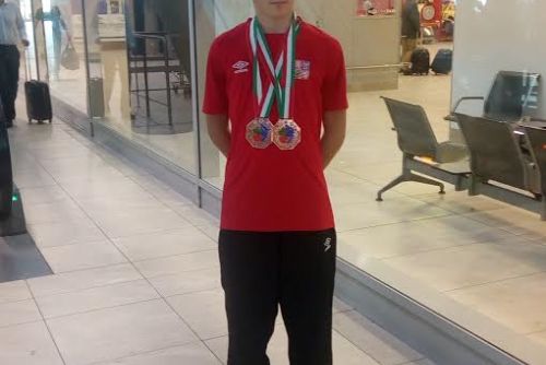 Obrázek - 15letý Dominik Čermák na mistrovství světa v taekwon-do.