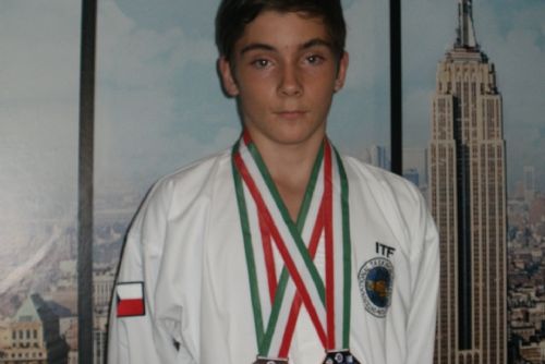 Obrázek - 15letý Dominik Čermák na mistrovství světa v taekwon-do.