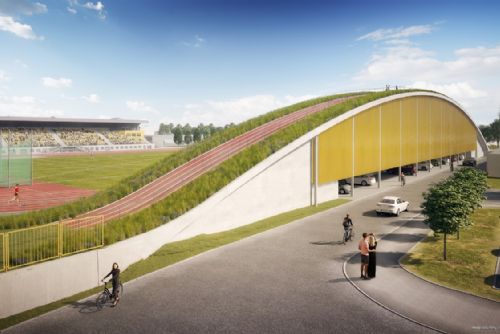 Foto: Plzeň plánuje stavbu nové tribuny na atletickém stadionu
