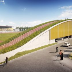 Plzeň plánuje stavbu nové tribuny na atletickém stadionu