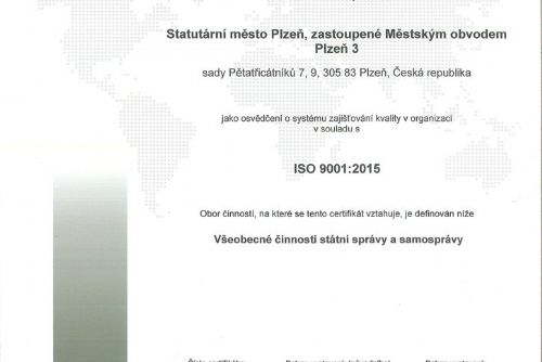 Foto: Plzeňský centrální obvod obhájil certifikát systému managementu kvality