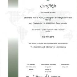 Plzeňský centrální obvod obhájil certifikát systému managementu kvality