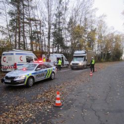 Policisté na Domažlicku vážili vozidla