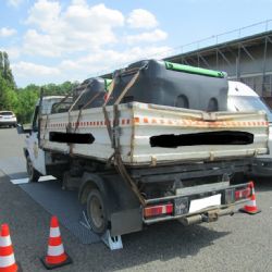 Policisté v Rokycanech vážili náklaďáky