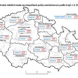 Průměrná mzda v kraji je 36 140 korun