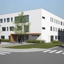 Stavba nové psychiatrie bude v úterý slavnostně zahájena