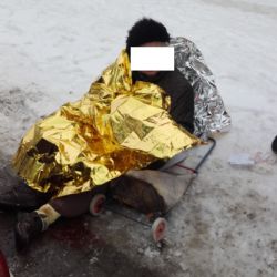 Strážníci pomohli seniorce, která si zlomila nohu na ledovce