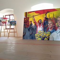 Studenti reflektovali Únor 1948. Díla uvidíte v domažlické Galerii bratří Špillarů