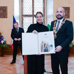 Tenistku Barboru Strýcovou i další tři významné osobnosti ocenilo město Plzeň