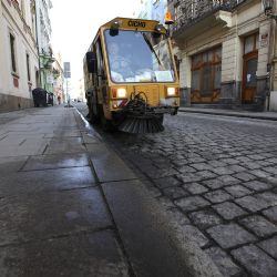 V centru Plzně v dubnu probíhá blokové čištění