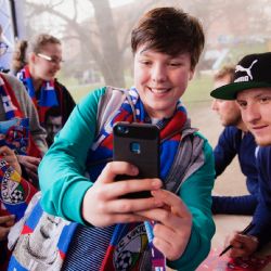 Viktoria zve před startem ligového finále fanoušky na první selfiádu