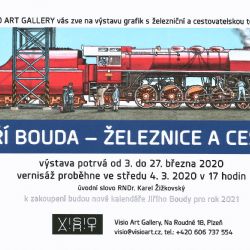 Visio Art Gallery vystavuje Železnice a cesty Jiřího Boudy