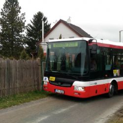 V lokalitě Výsluní se zkoušely autobusy MHD