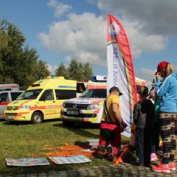 Záchranáři v sobotu předváděli své umění na Slunečné u Prášil na Šumavě