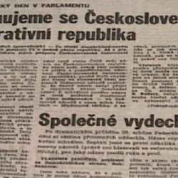 Co řešili poslanci po sametové revoluci? Pomlčku