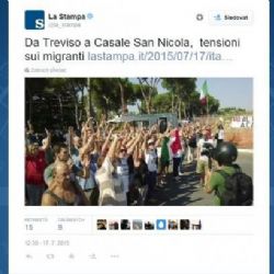 Kameny a obušky. V Itálii se vyhrotily protiuprchlické protesty