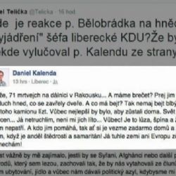 Lidovec Kalenda kvůli výrokům o uprchlících přerušil členství ve straně