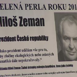 Petroleus mostensis je ministr Mládek, Zelenou perlu vypustil Zeman